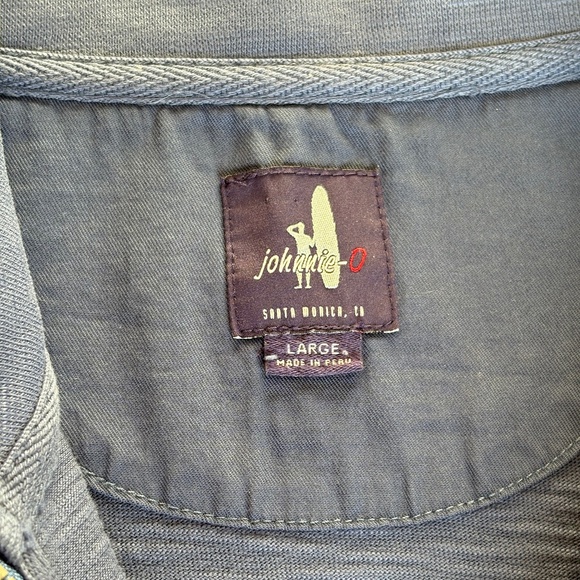 Johnnie-O Keane quarter zip pullover Large blue - Picture 8 of 16